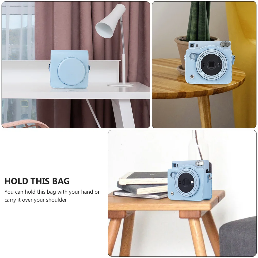 حقيبة كاميرا مع حزام قابل للتعديل للغطاء الواقي المربع من البولي يوريثان بتصميم بسيط وأنيق وحقيبة محمولة باليد #5