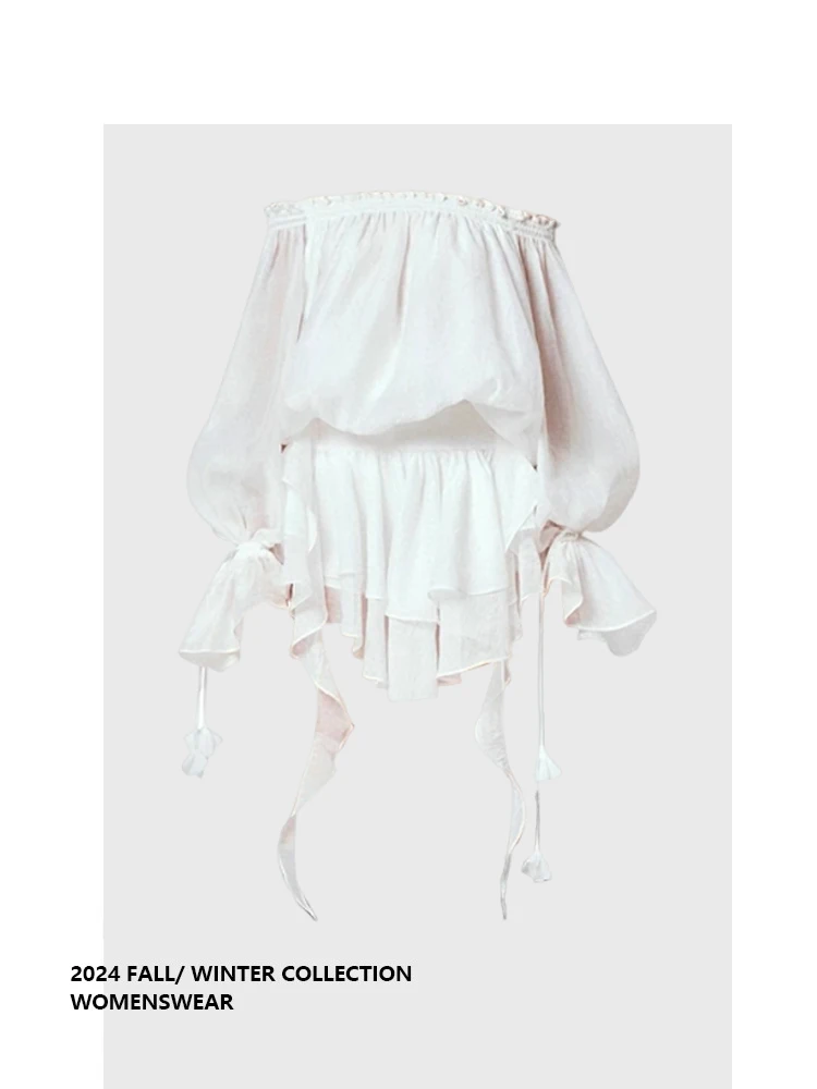 

Женское весеннее платье Forever 2 Pure Desire, белое, на одно плечо, длинное, миди, новинка, сладкий стиль