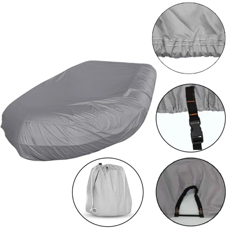 Heavy Duty 210D Oxford Fabric Cover for Inflatable Boats & Kayaks Featuring Double Stitching for Enhanced Durability H8WE