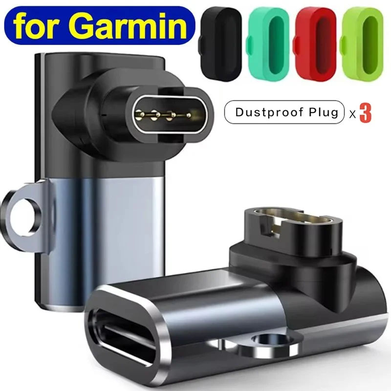 Charging Portable Adapter For Garmin Fenix 7/7S/7X/6/6S/5X Type C/Lightning Charging Line Data Transmission Elbow Straight Cable