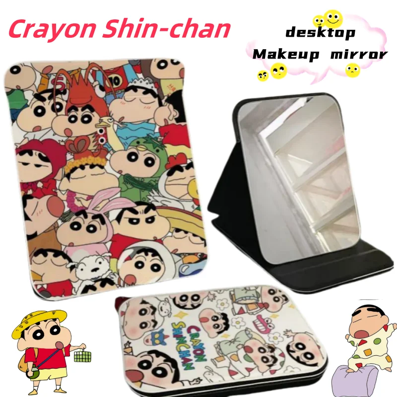 

Crayon Shin-chan Boochan Cartoon Cute Makeup Mirror Portable Touch-Up Mirror Student Bedroom Dormitory Desktop Vanity Mirror