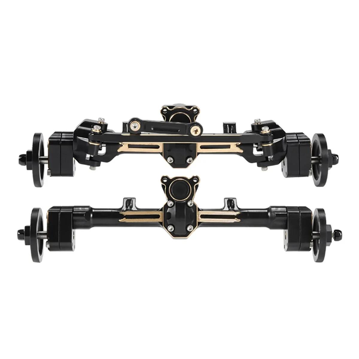 

1Set Brass Weights Front Rear Portal Axle with Steering Link for 1/24 RC Crawler Car Axial SCX24 Bronco Gladiator Upgrade Parts