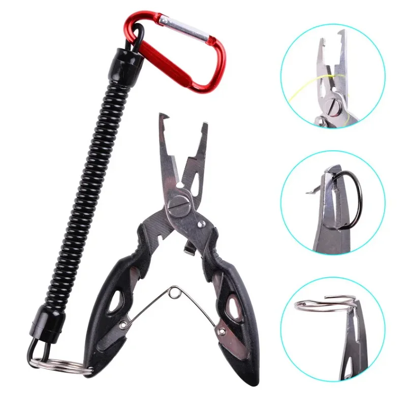 

Aorace Fishing Pliers Fish Line Cutter Scissors Mini Fish Hook Remover Multifunction Tools New Black Beak Jaw