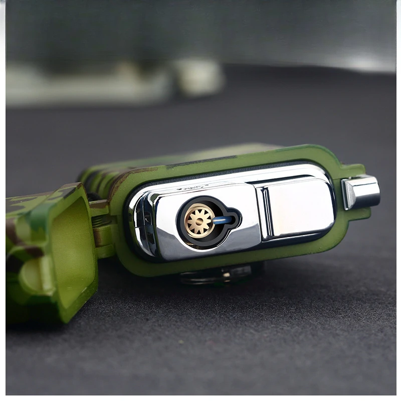 Outdoor Camping Sports ABS long time seal windproof waterproof Jet torch flame cigar butane Inflatable gas cigarette lighter