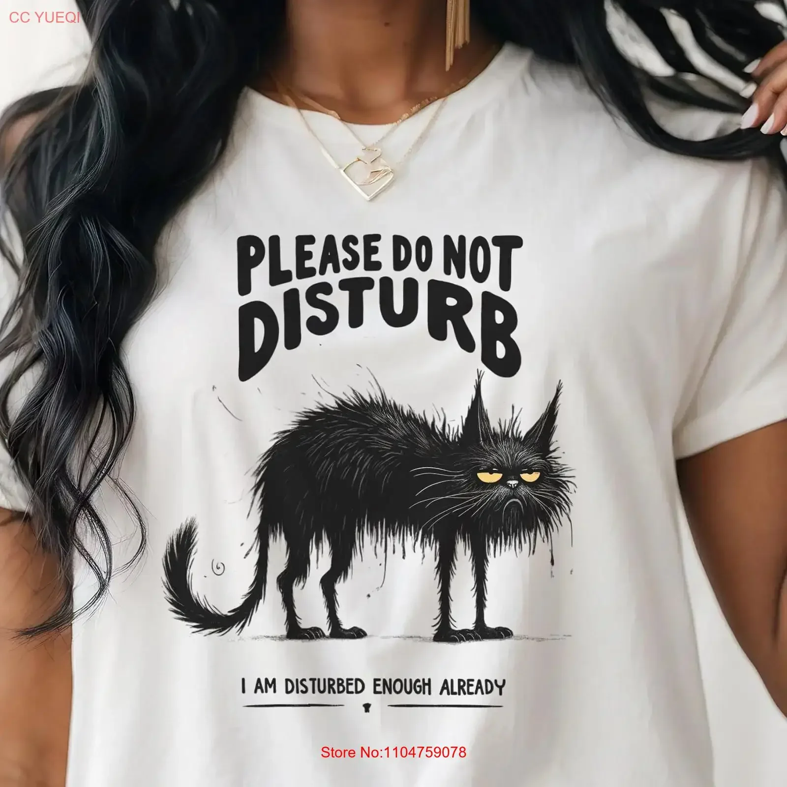 Please Do Not Disturb I Am Disturbed T Shirt vintage Washed fashion homme Versatile Stylish Stretched graphic Unisex Soft
