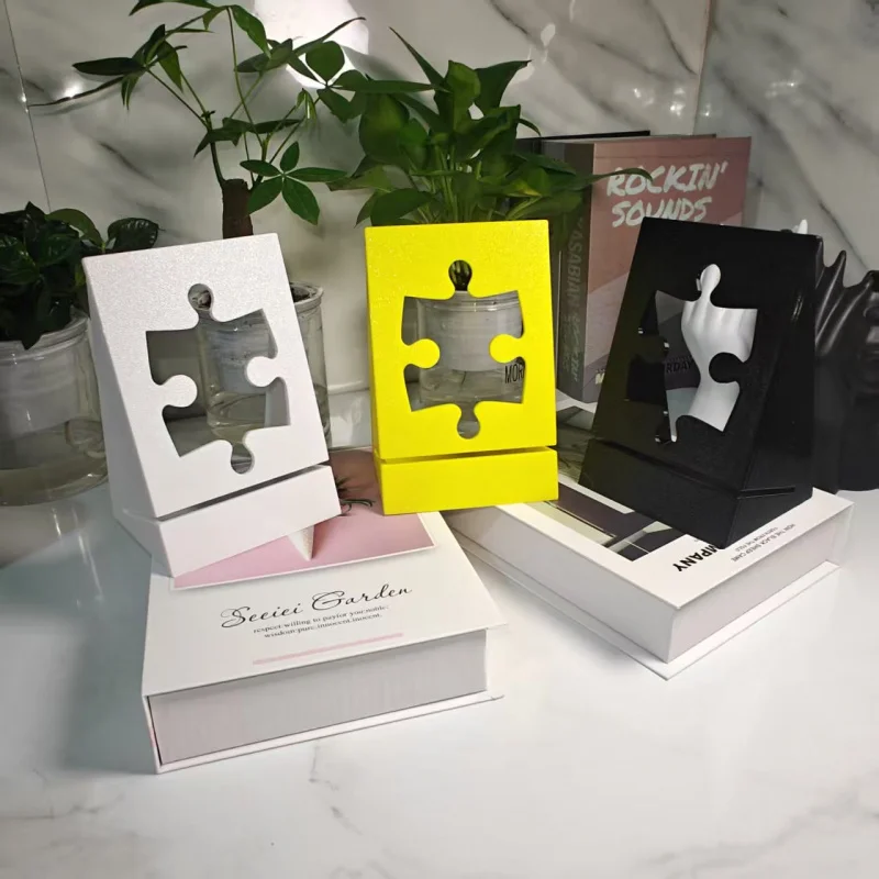 Durable Plastic Puzzle Poster Box Cover Display Stand -Puzzle-Themed Collectible Showcase for Assembly, Art Storage&Office Decor