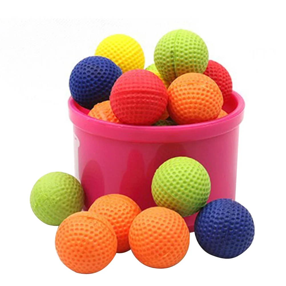 

60Pcs Round Bouncy Balls Dia 23cm 9inch Bright Colorful Endless Fun for Kids Games and Counting Round Bouncy Balls