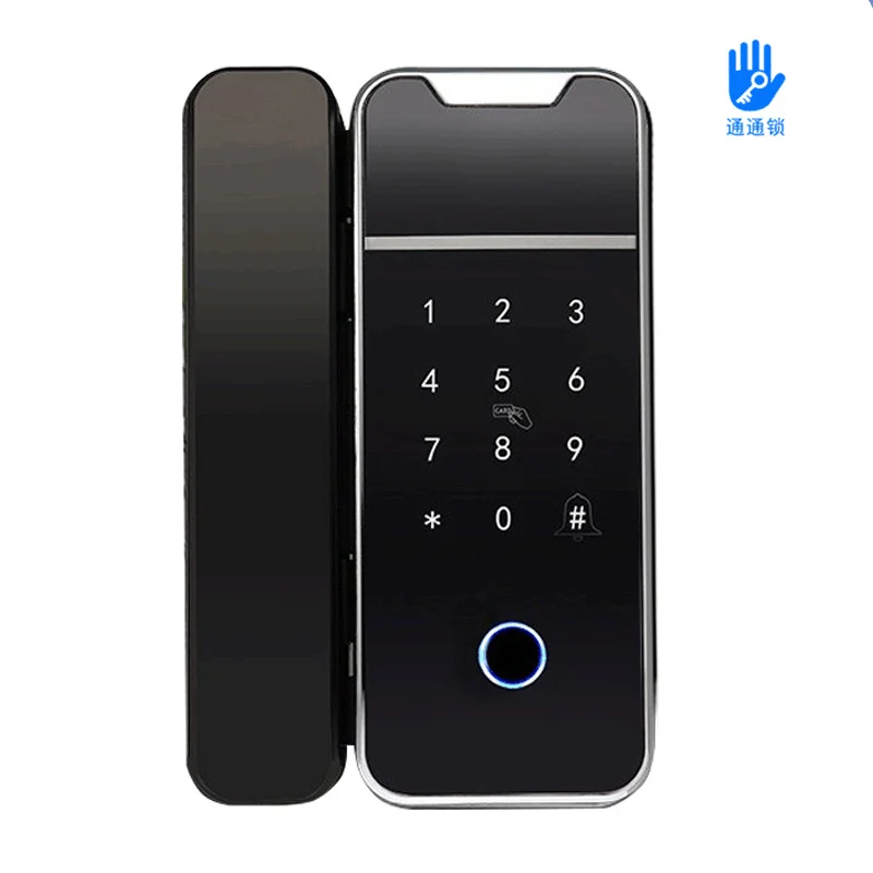 smart office glass door lock ttlock apps fingerprint password lock glass door ttlock fingerprint smart lock with bluet