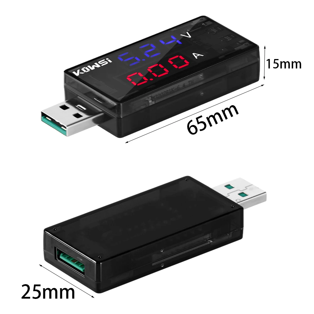 USB 충전기 테스터 의사 전압 전류 측정기 전압계 전류계 배터리 용량 테스터 모바일 전력 검출기