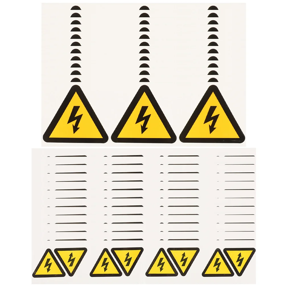 Calcomanía de advertencia de alto voltaje, pegatinas de señal de habitación eléctrica, 24 piezas