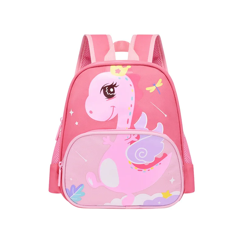 Mochila Escolar de dibujos animados para niños, morral infantil para guardería, de dinosaurio, ruggzak Plecak