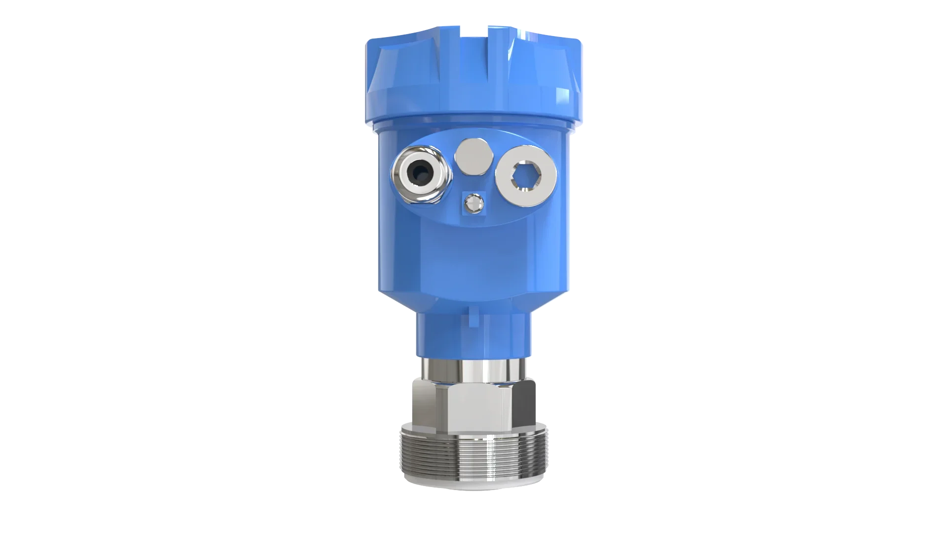 Transmitter pengukur level tangki air 4-20 mA, sensor ultrasonik, rs485