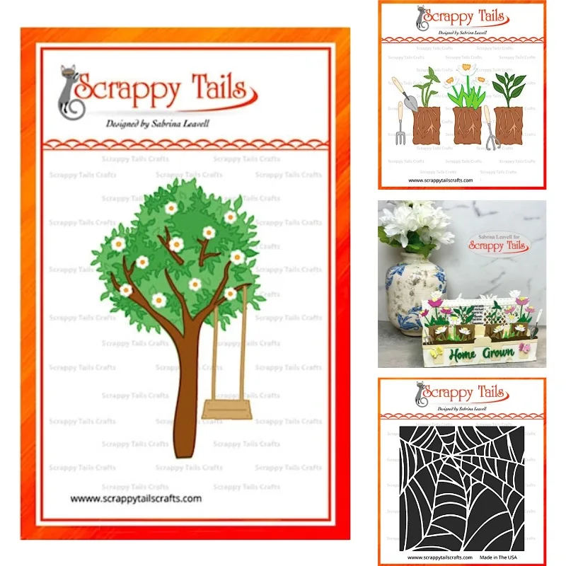 Fence & Trellis Pop Up Card Spring Tree Metal Cutting Dies and Stencil DIY Scrap Booking Card Stencil Paper Cards Handmade Album