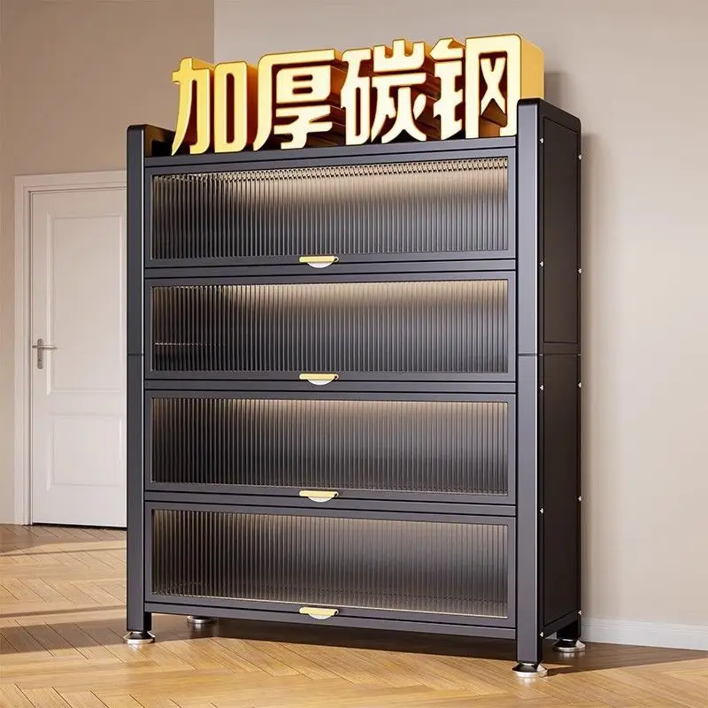 

Steel dust-proof shoe cabinet, multi-layer porch cabinet at home door, large-capacity locker, multi-layer shoe rack at home uptu