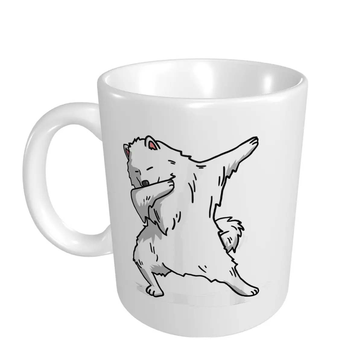 Mark Cup Mug Cute Dabbing Samoyed Dog Dab Dance Gift Coffee Mugs Tea Milk Water Cup Travel Mugs For Office Home