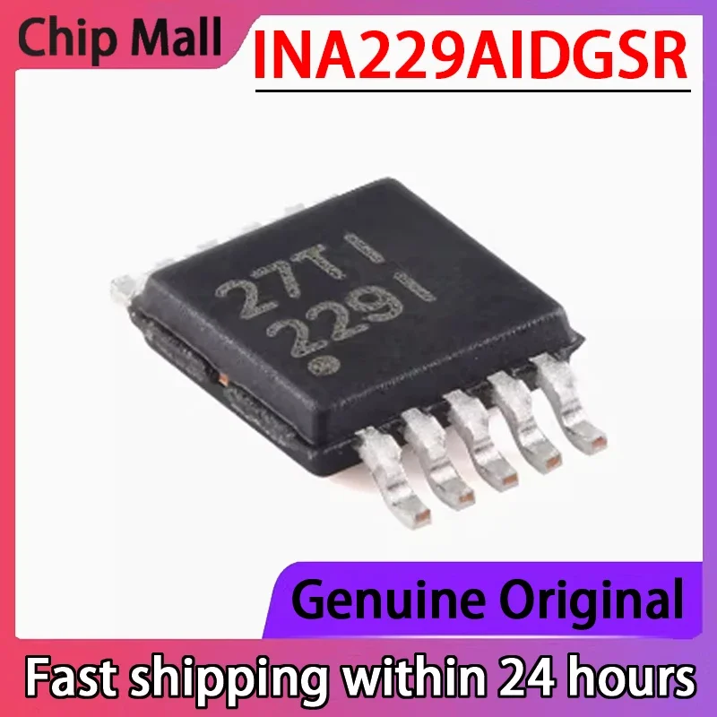 

2 шт. новый оригинальный INA229AIDGSR с трафаретной печатью 229I VSSOP-10 SPI выходной ток/напряжение чип монитора зарядки