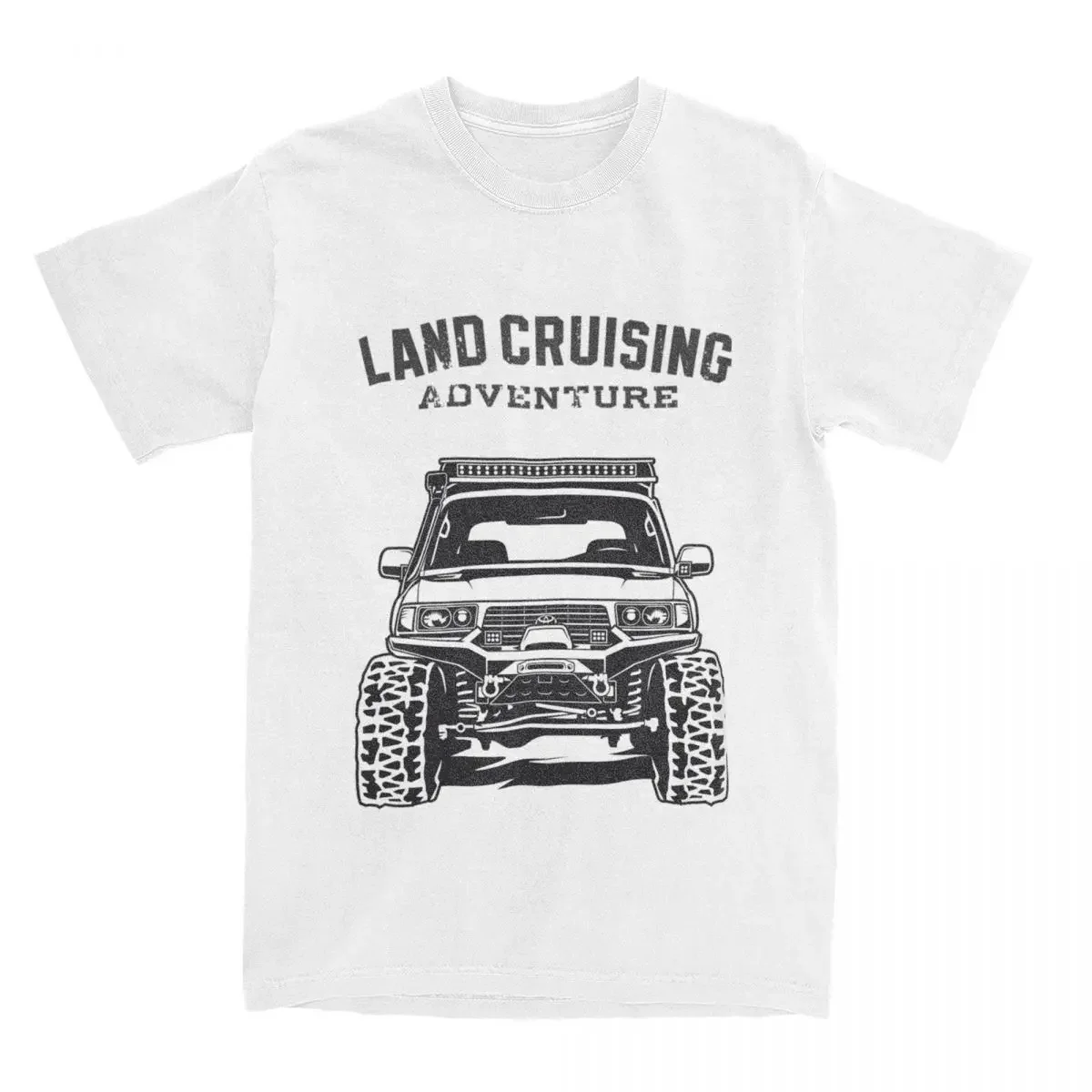 Retro Off-road Exploration Land Cruiser SUV 80 Model Road Off-road T-shirt for Men FJ80 Road Vehicle Summer Comfort T-shirt