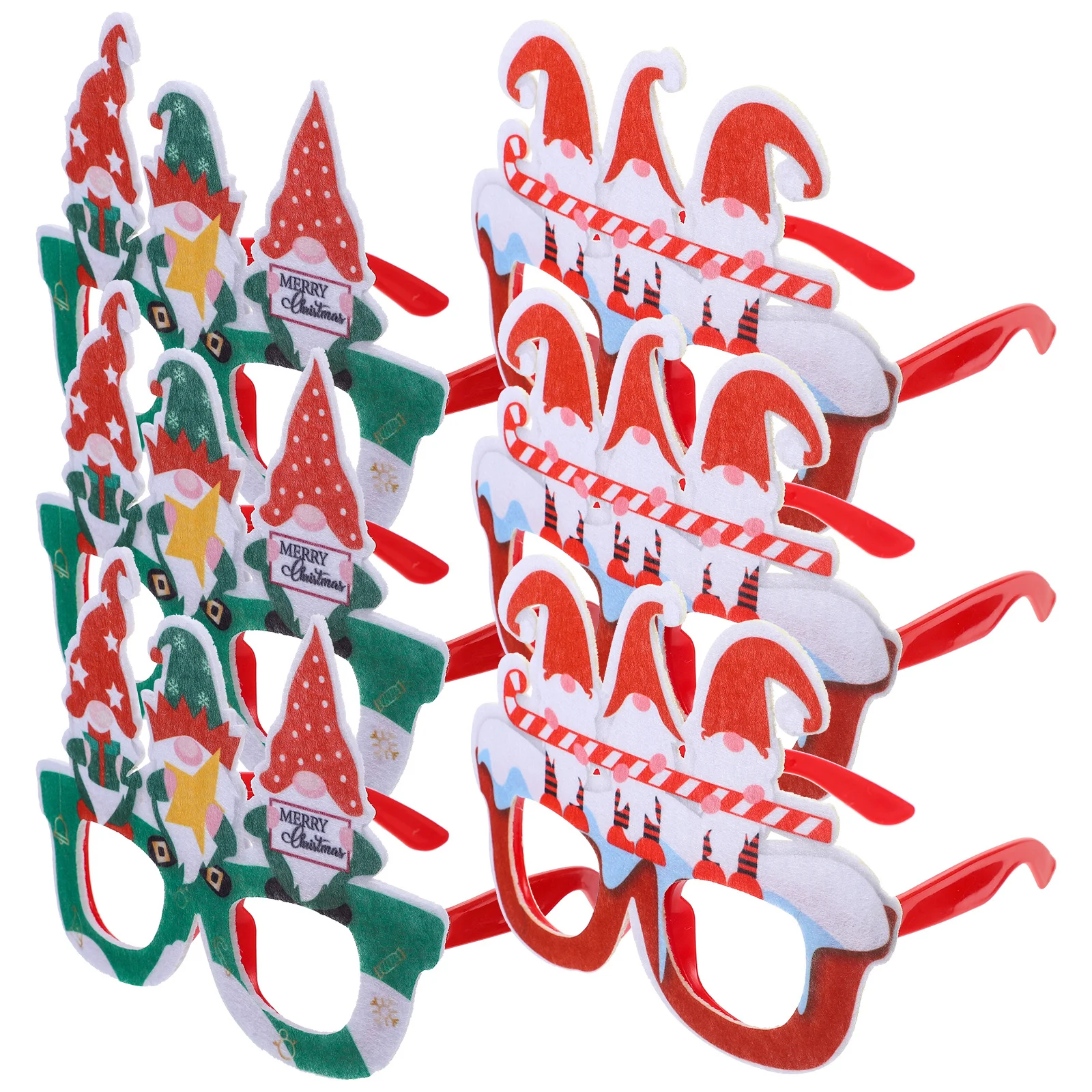 

6Pcs Christmas Glasses Frames Fun Kids Party Photo Props Xmas Glasses Frames Party Supplies Eyeglasses Frame Xmas Eyeglasses