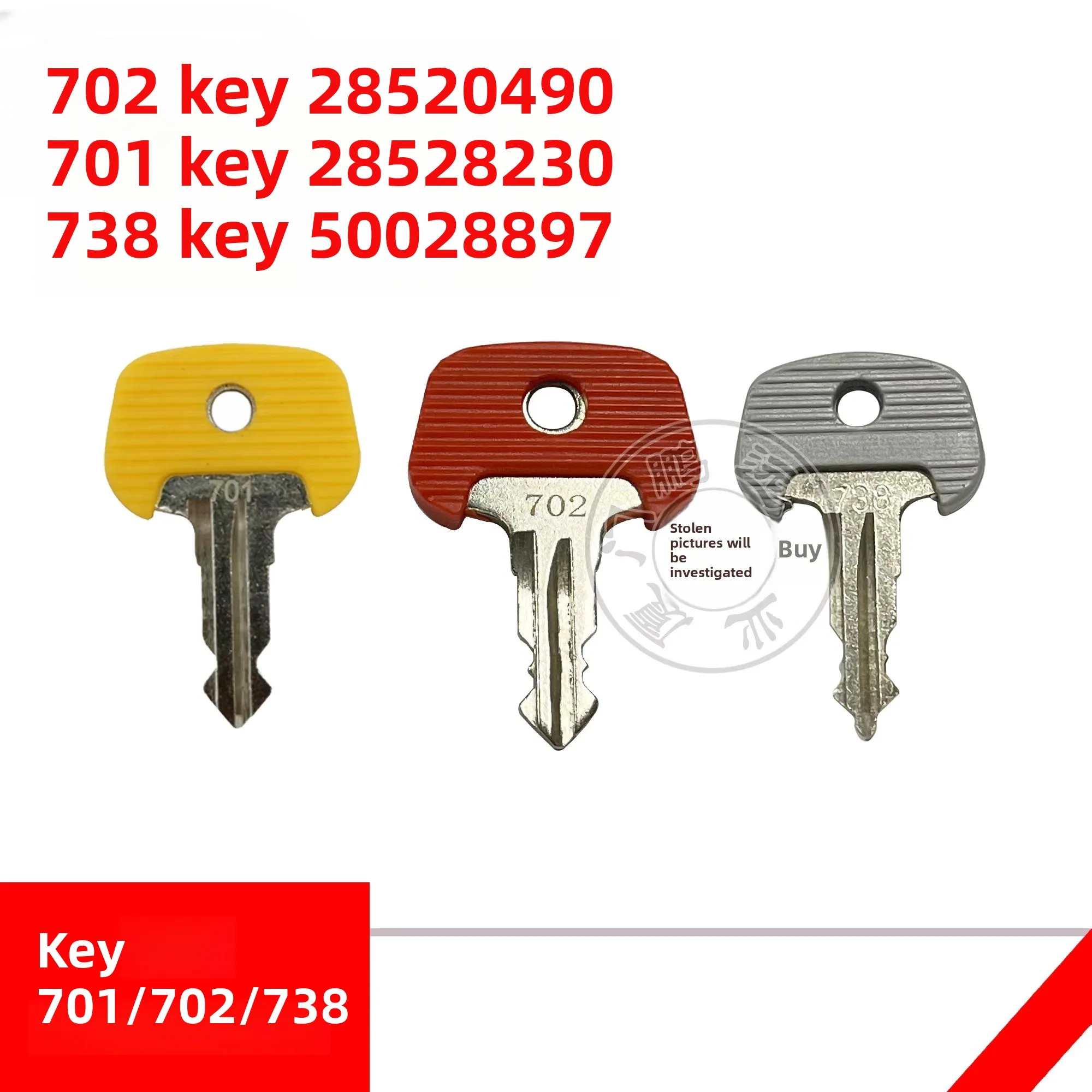 

1 шт. детали для вилочного погрузчика 702 ключ 701/738 ключ замка зажигания 28526100 Ключ 738 50028897