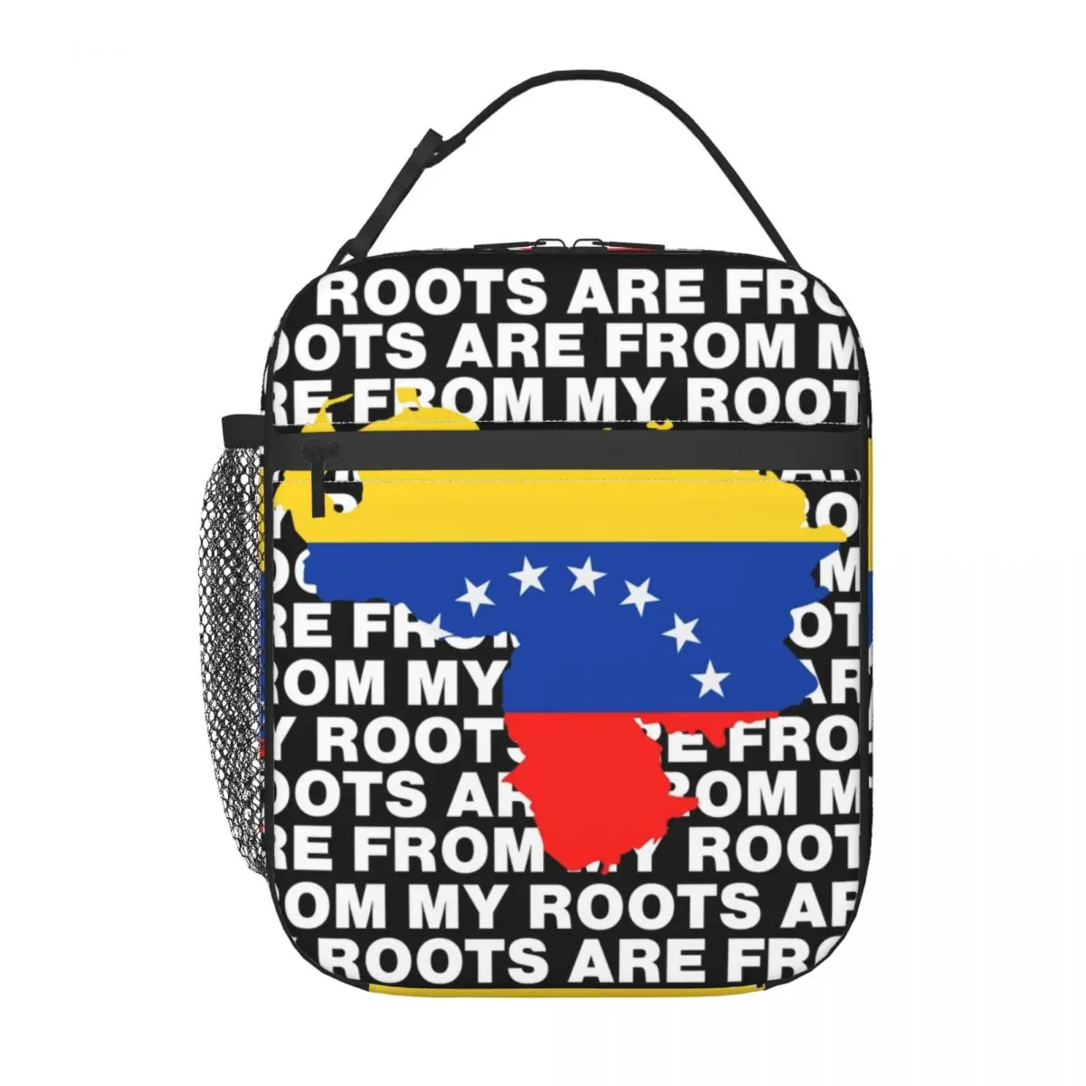 Custom My Roots Are From Venezuela Lunch Bag Men Women Thermal Cooler Insulated Lunch Box for Kids School Children