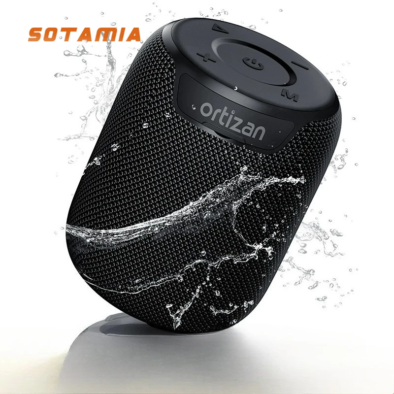 

SOTAMIA 1 шт. портативный мини полнодиапазонный Bluetooth аудио 15 Вт водонепроницаемый сабвуфер для верховой езды на открытом воздухе небольшой аудиодинамик