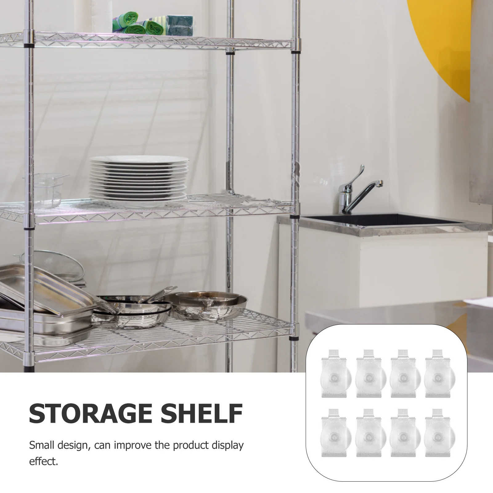 

8Pcs Cabinet Shelf Support Clips Durable Metal Shelf Pegs for Bookcase Kitchen Cabinet Shelving Hardware Shelving Clips