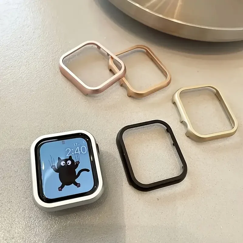 Metal Case for Apple Watch Ultra 2 Series 9 8 7 41mm 45mm Aluminium Alloy Bumper Cases for iWatch 6 5 4 SE 40mm 44mm Frame Cover