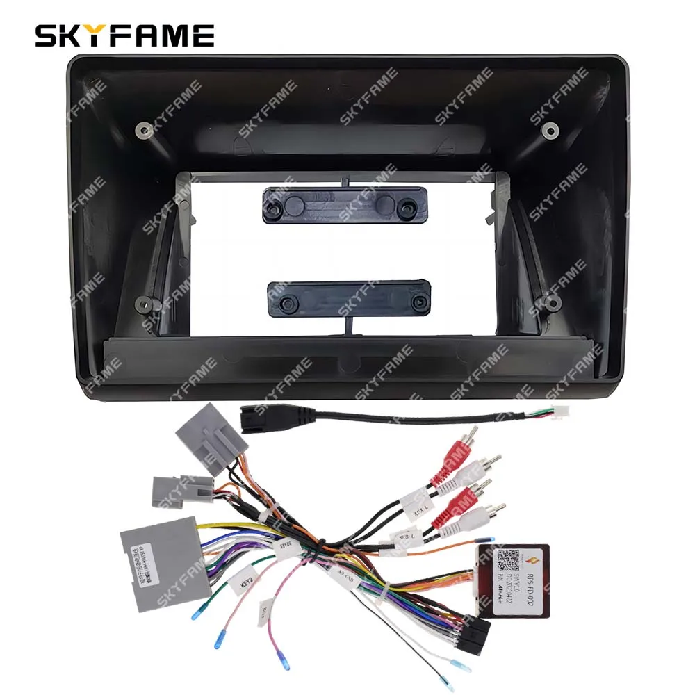 SKYFAME Car Frame Fascia Adapter Android Radio Dash Fitting Panel Kit For Ford Edge Sport