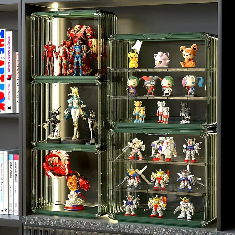 Magnetically Blind Box Storage Rack Action Figures Cabinet Landscaping Box Mystery Box Dolls Display Casetoys Acrylic Organizer