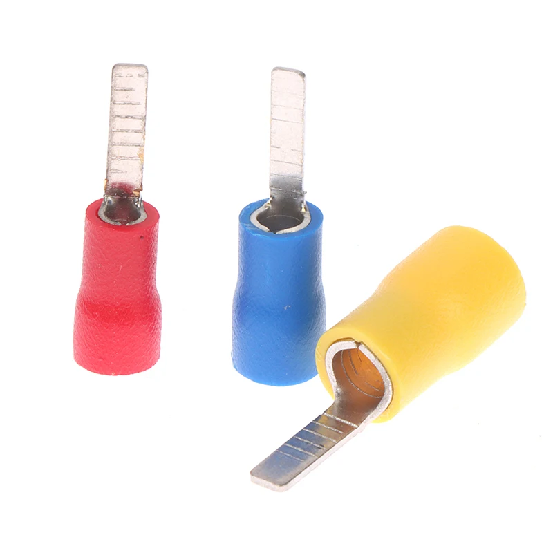 DBV1.25-10 DBV2-14 DBV5.5-10 Chip-shaped Cold-pressed Terminal Plug-in Insulated Blade Cable Lug Sleeve Pin Terminals Connector