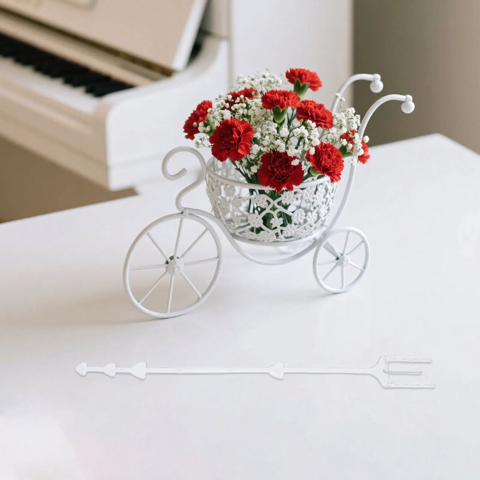 

100Pcs Transparent Floral Card Holder Picks Easy to Use for Bouquets Table Numbers Greeting Cards Decor Floral Card Holder Clip
