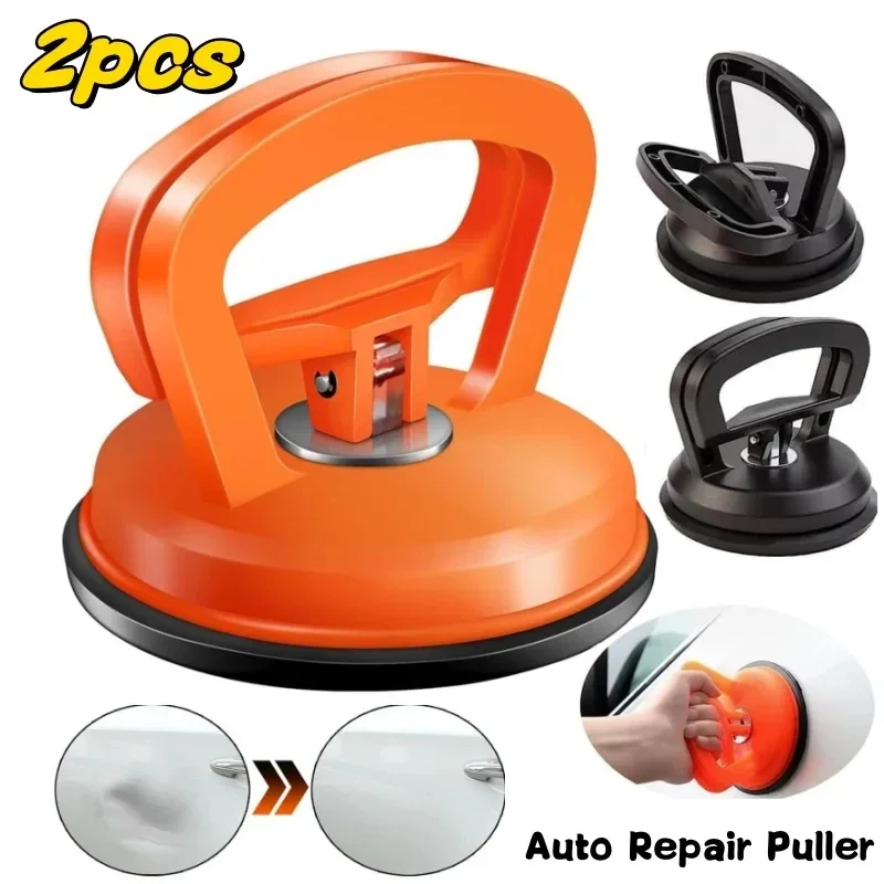 1/2pcs For Car Dent Glass Suction Removal Tool Car Repair Tool Body Repair Puller Black/Orange Suction Cup Remove Dents Puller