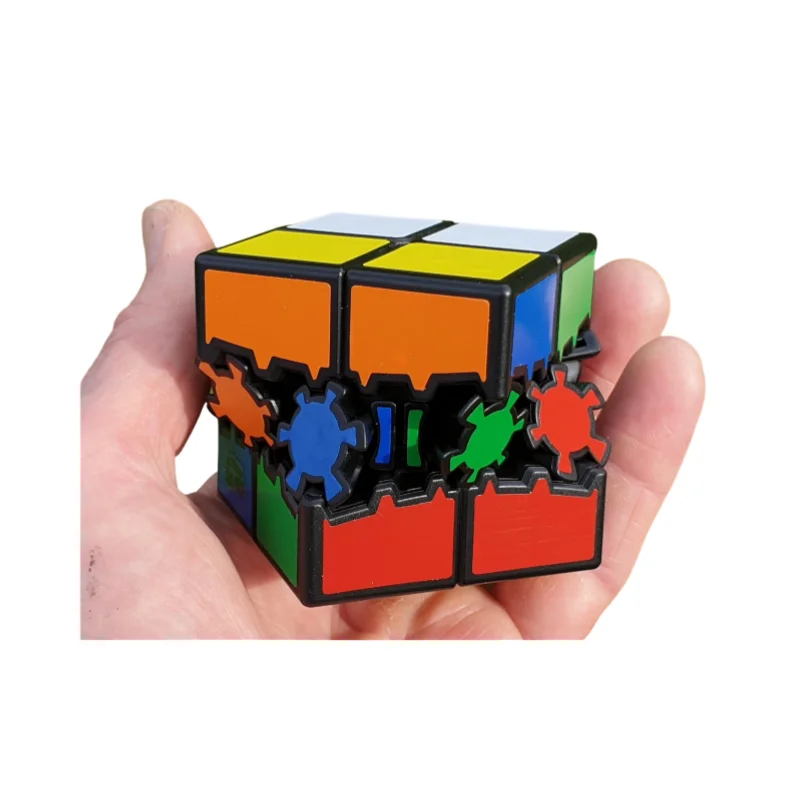 Calvin Gear 2x2 Plus Cube (6 autocollants de couleur) Cube Calvin Puzzle Cube magique Puzzle professionnel jouets jouets éducatifs cadeau pour enfant