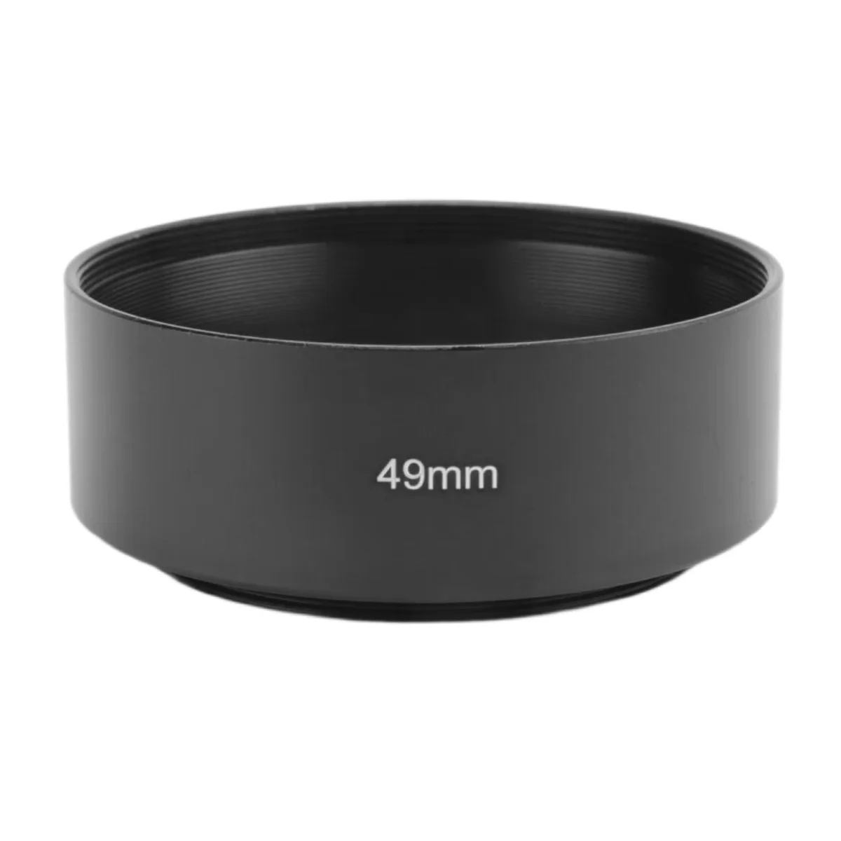 【Prezzo più basso!】 Paraluce in metallo standard con attacco da 49 mm per Canon Nikon Pentax Sony Olympus