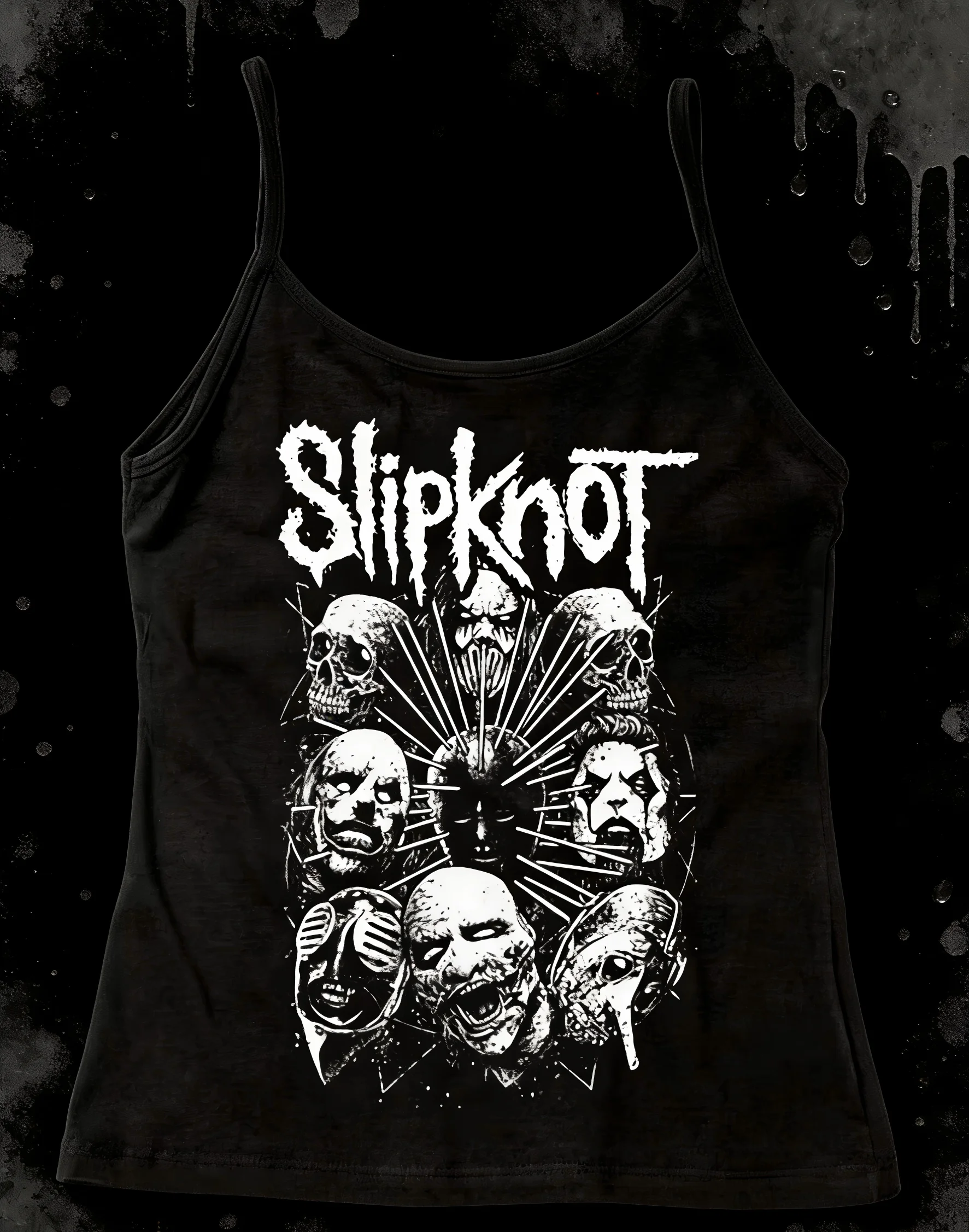 2026 Sommer-Tanktop im Gothic-Stil mit Totenkopf-Print, Spicy Girl Slim Fit und schlankmachendes Subkultur-Streetstyle-Top, Modetrend Y2K – Detail 4