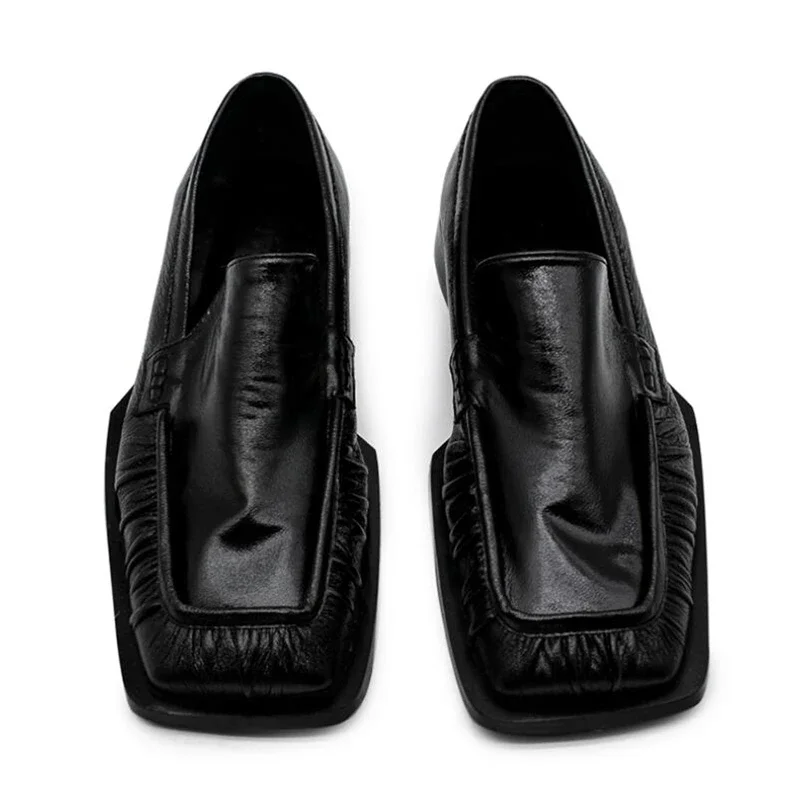 New Fashioner Loafers Men Leather Shoes High End Dress Genuine Leather Casual Slip-On Oxfords Male Business Wedding Moccasins