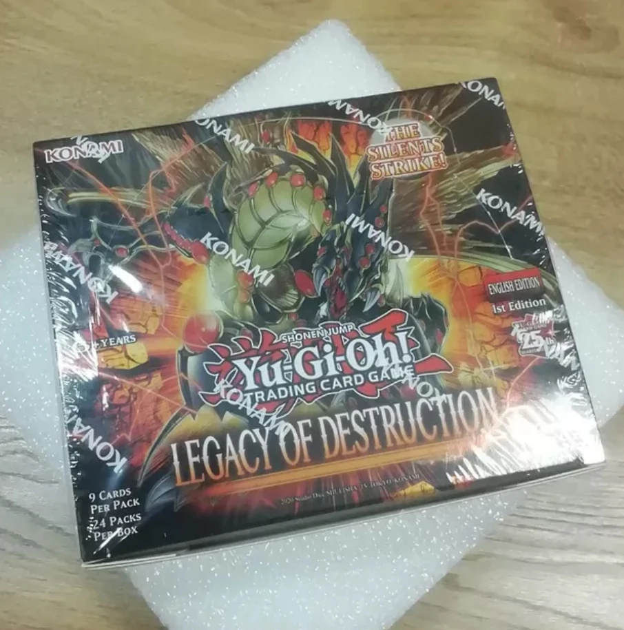 

Yugioh KONAMI Duel Monsters TCG Legacy of Destruction LEDE Exodia English 1st Edition Collection Sealed Booster Box