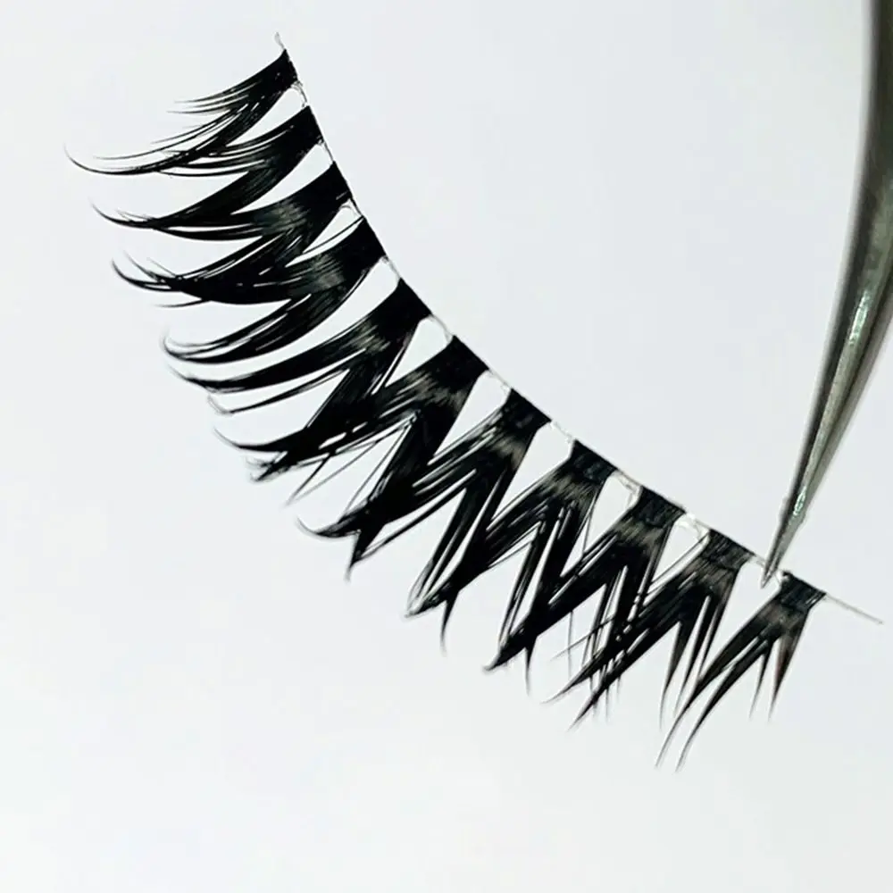 5 Pairs Transparent Invisible Lash Stems False Eyelashes Soft Long-lasting Lightweight Strip Lashes Comfortable Lashes Cluster