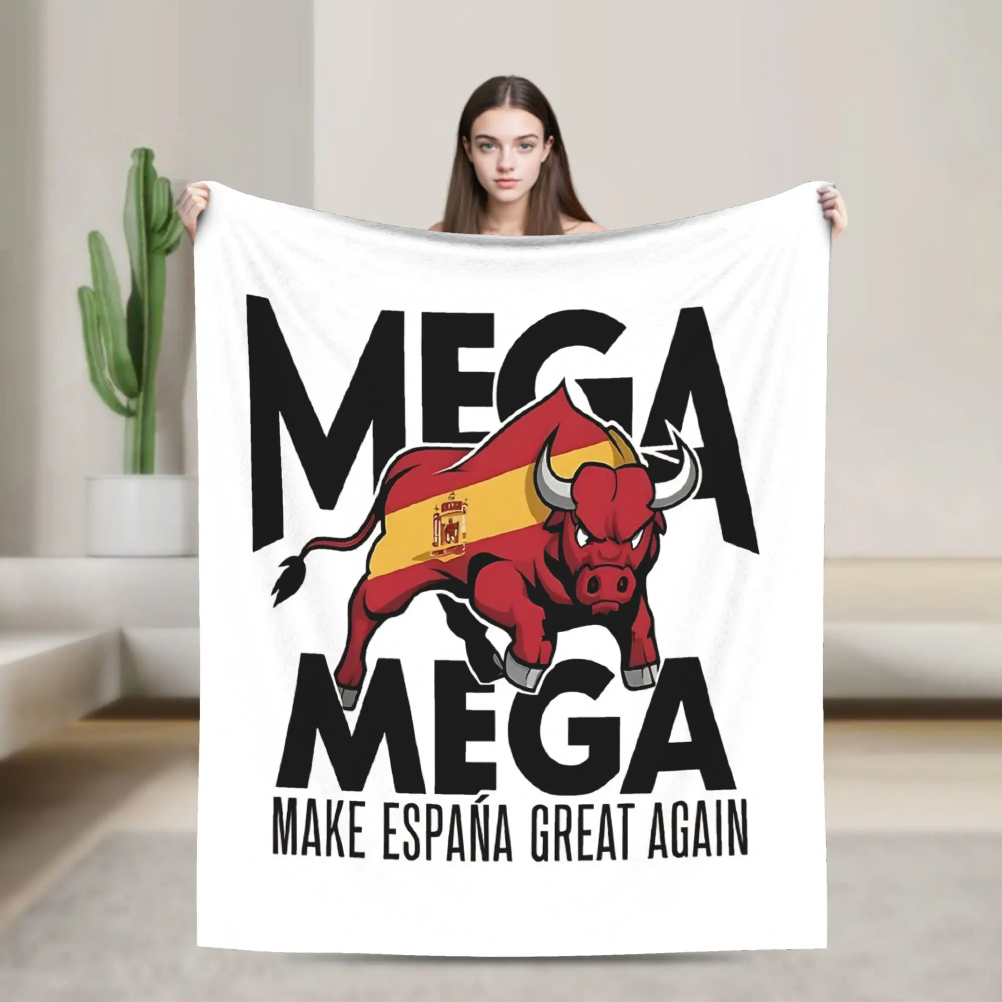 make spain great again  Flannel Blanket  Warm Throw Blanket for Couch Bed Camping Pattern Bedspread Sofa Bed Cover