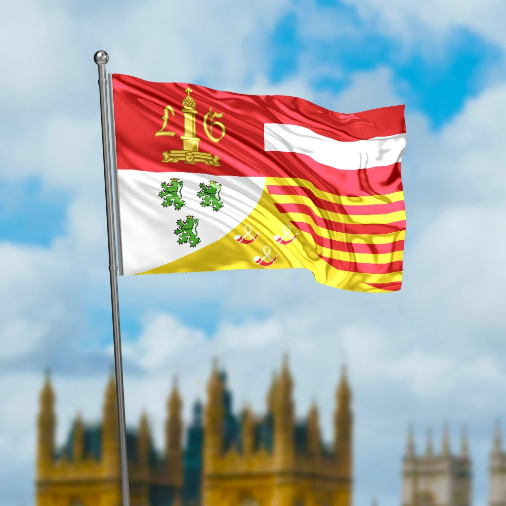 3x5 Ft Liège Province Flag Vivid Color a Province of Belgium Flags Polyester with Brass Grommets