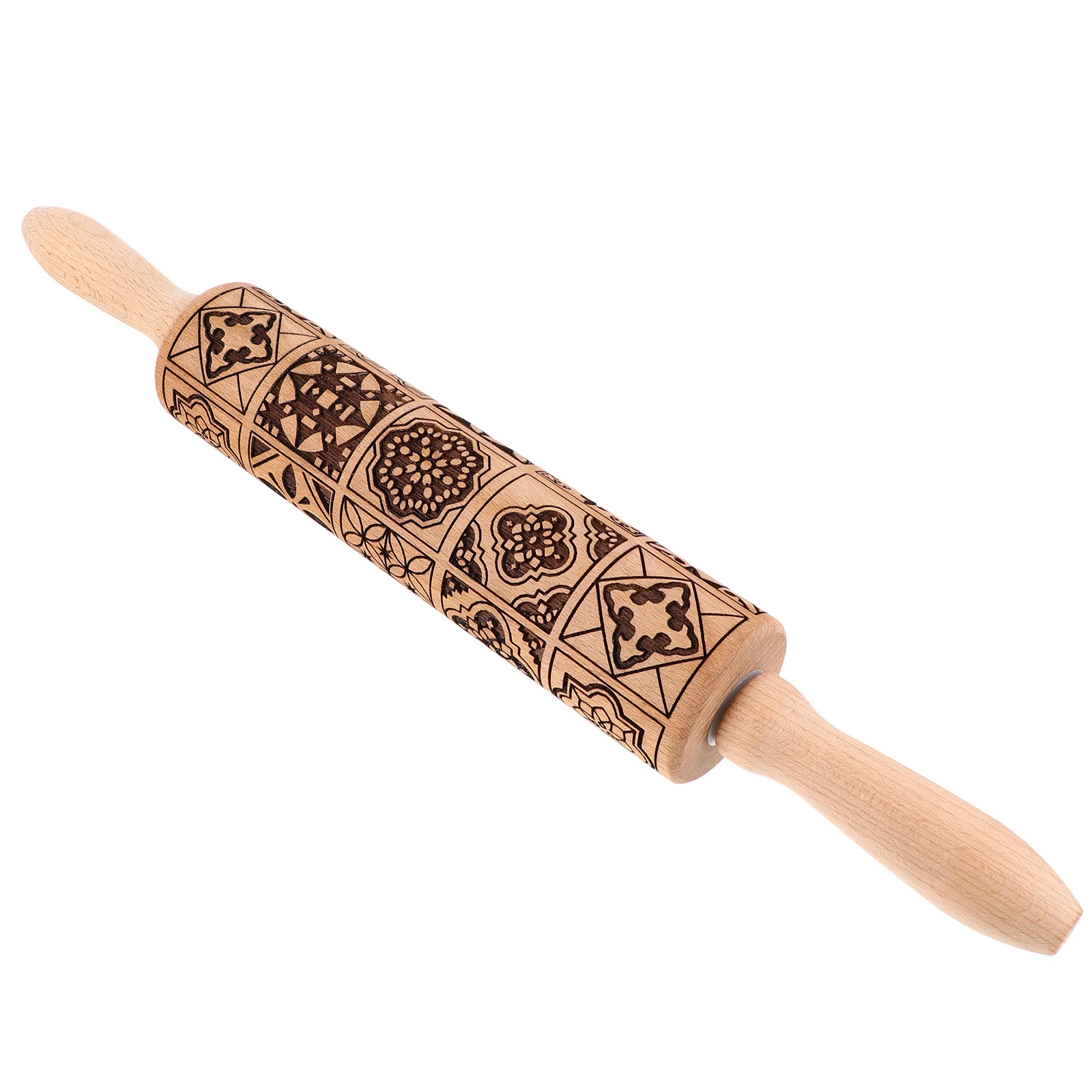 

1Pcs Premium Wooden Rolling Pin Heat Resistant Kitchen Roller for Baking Pizza Dough Cookie Fondant Dumpling Rolling Pin