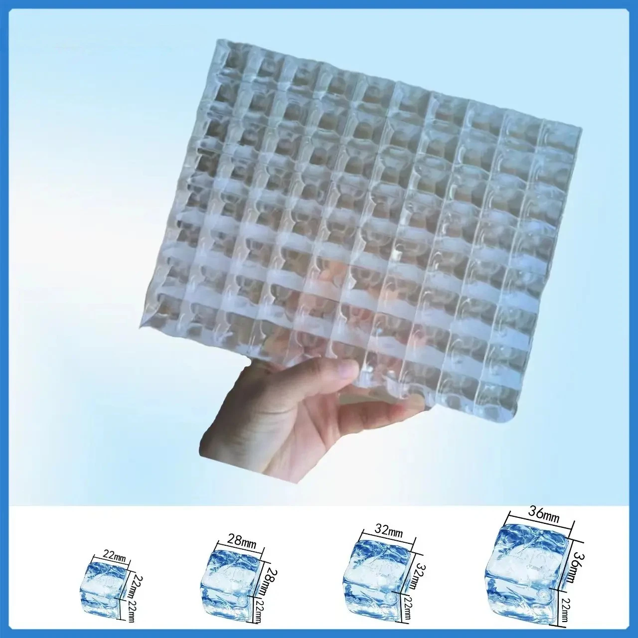 Industrial Space Saving 68kg 90kg 120kg 24Hours Cube Ice Making Machines of Different Size