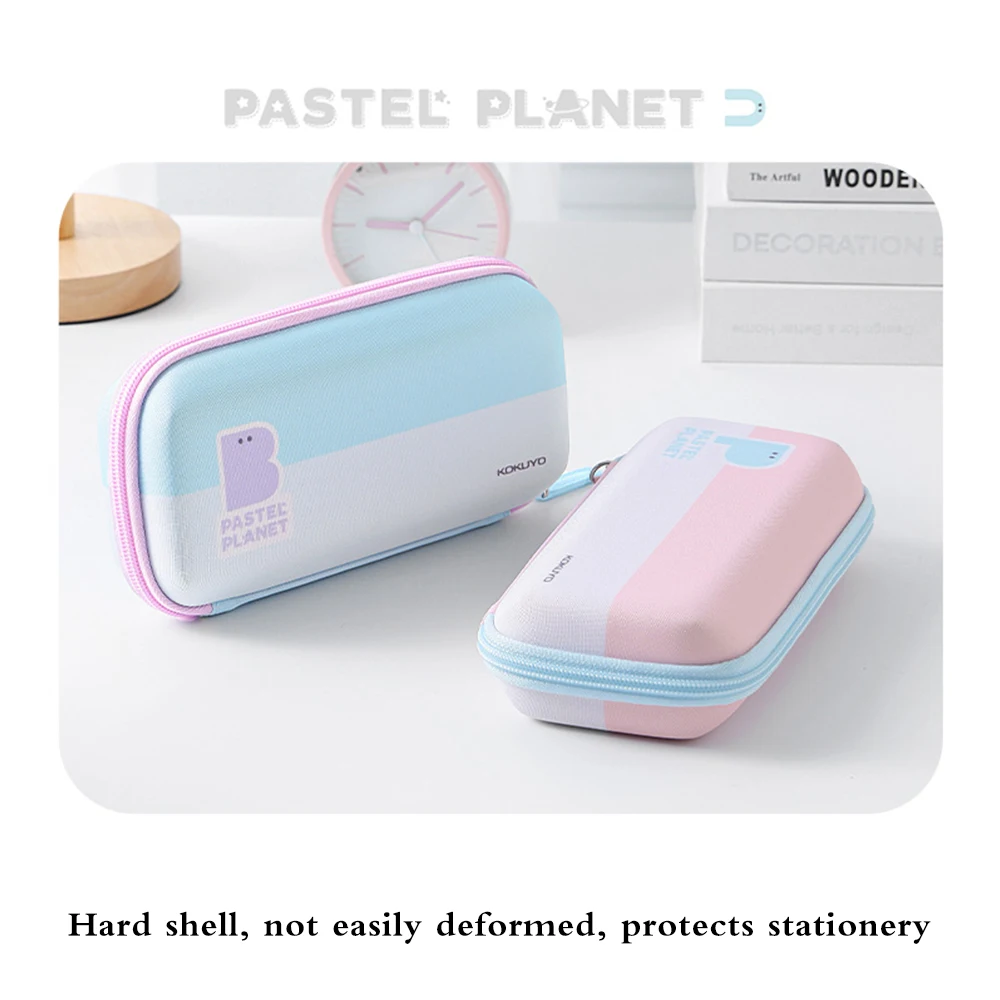 1pcs Japan Kokuyo Pencil Cases Desktop Spreading Large Opening Student Large Capacity Hard Case School Supplies Stationery