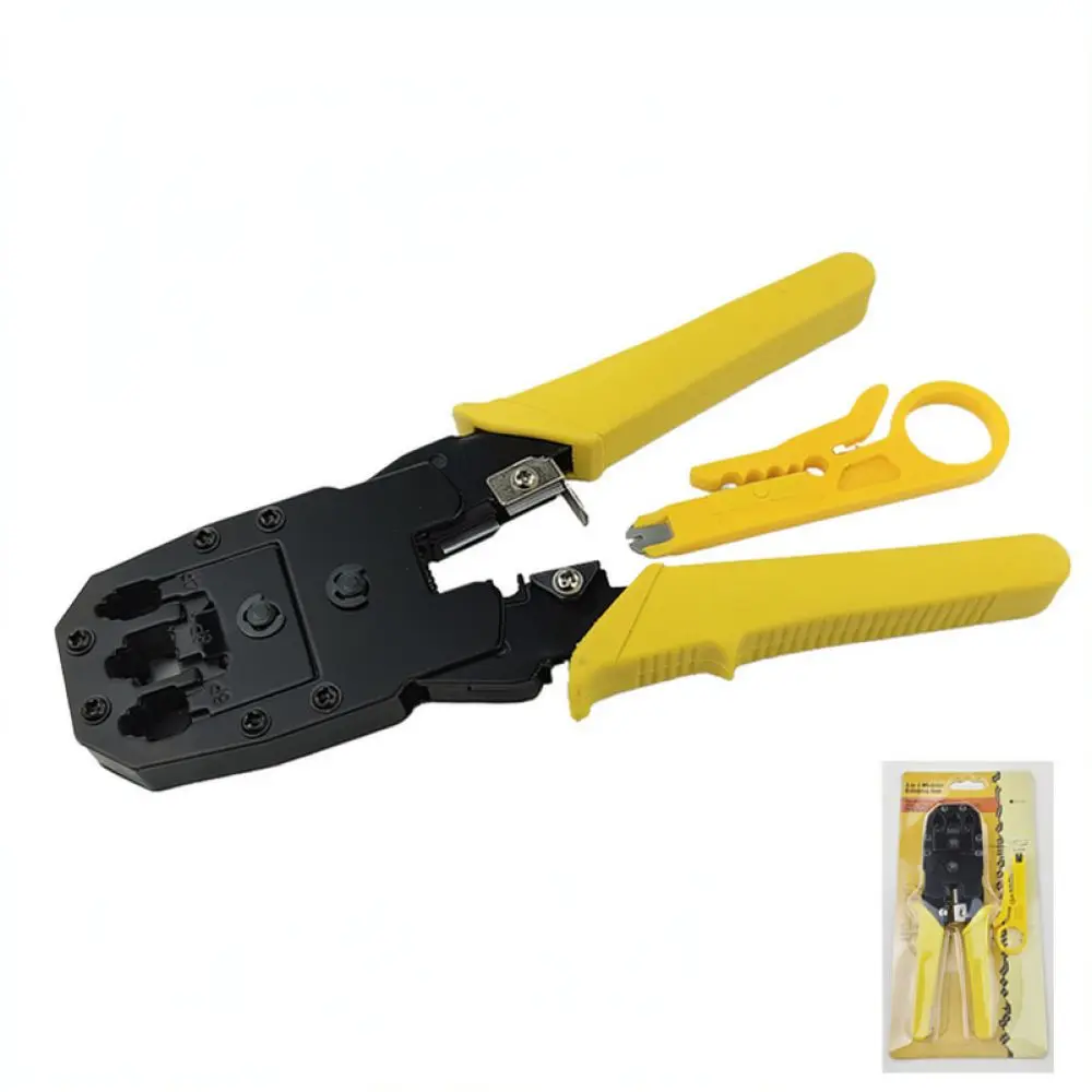 For For MANCOM Multi Functional Network Pliers RJ45 RJ12 Cable Crimper Stripper Cutter Ethernet Wire Connector Tool Set