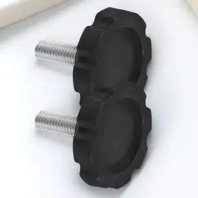 

2pcs M8 Black Plastic Clamping Knob Handle Tightening Base Replacement Quick Installation Durable Reusable Umbrella