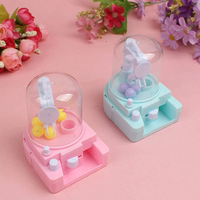 Children Claw Machine Games Capsule Toy Mini Cute Catch Doll Machine Catch Game Crane Machines Toys For Kids Xmas Birthday Gift