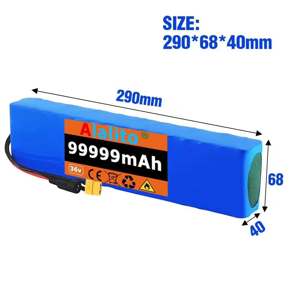 10S3P 36V 99.99Ah Battery ebike Battery Pack 18650 Li-ion Batteries 350W 500W For High Power Electric Scooter Motorcycle Scooter