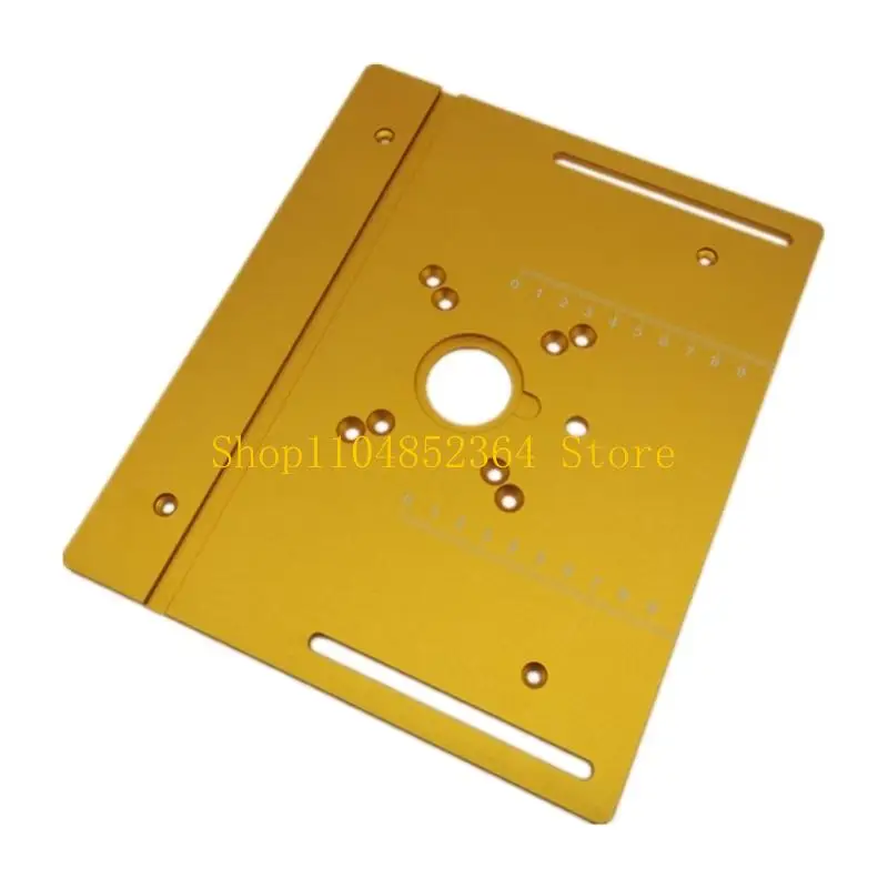 652F Multifunction Aluminium Router Table Insert Plate Woodworking Electric Router Plate for Working Benches Router