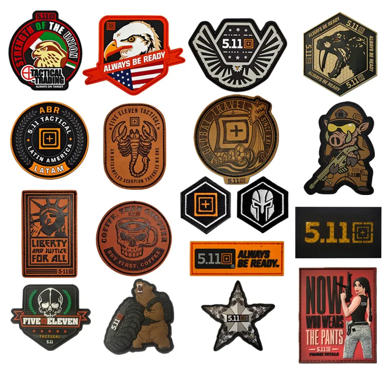 Tactical Badge Soft Rubber Vest Sword Emblem Patch for Backpack Cap Uniform DIY Print Applique Badge 3D PVC Military Patches