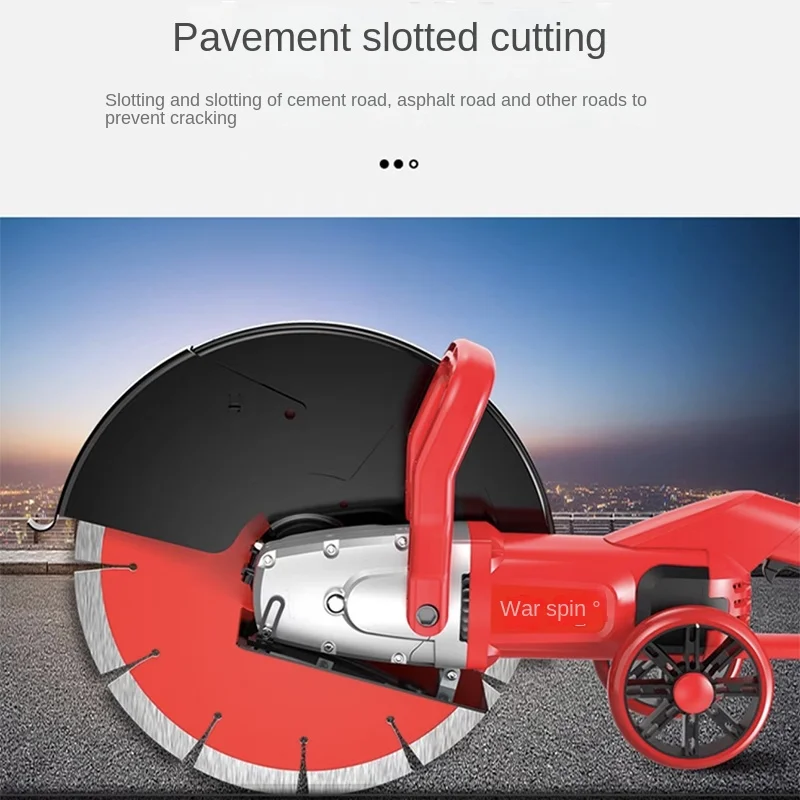 Imagem -06 - Máquina de Corte de Concreto Hidrelétrico Diamond Saw Blade Máquina Multifuncional de Sulco de Parede 130 mm 6800w